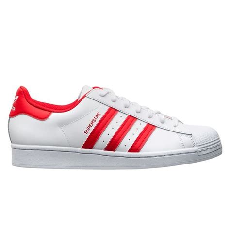 adidas superstar heren wit rood|Adidas Superstar schoenen.